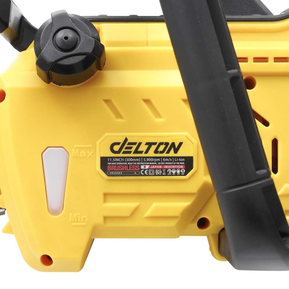 เลื่อยไฟฟ้าไร้สาย (พร้อมแบตเตอรี่ 2 ก้อน) DELTON รุ่น MKT-115BL TURBO FORCE 20V 6AH